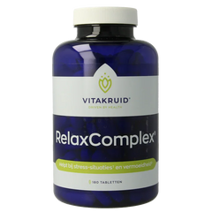 Vitakruid RelaxComplex oa Magnesium Tauraat & Vitamine D3 180 Tabletten