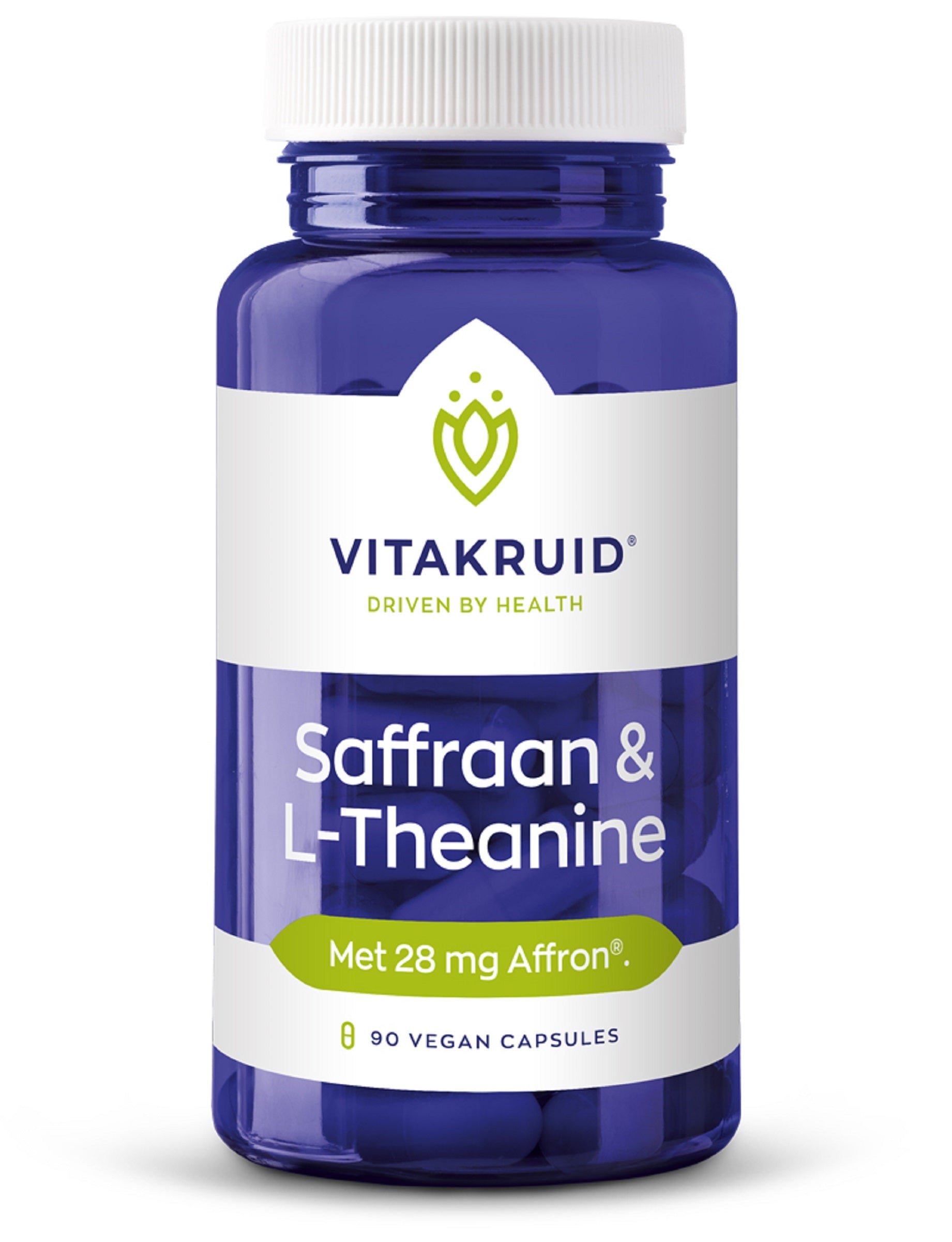 Vitakruid Saffraan 28mg (Affron) & L-Theanine 90 Vegetarische capsules