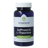 Vitakruid Saffraan 28mg (Affron) & L-Theanine 90.00 Vegetarische capsules