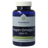 Vitakruid Vegan omega 3 1000 triglyceriden 300 DHA 100 EPA 90 Softgels