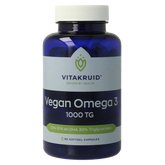 Vitakruid Vegan omega 3 1000 triglyceriden 300 DHA 100 EPA 90 Softgels