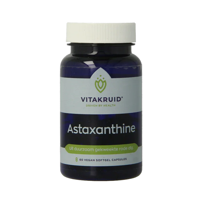 Vitakruid Astaxanthine Astapure 4mg duurzaam gekweekte alg 60 Vegetarische capsules