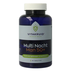 Vitakruid Multi Nacht Man 50+ 100% Vegan 90 Tabletten
