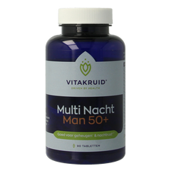 Vitakruid Multi Nacht Man 50+ 100% Vegan 90 Tabletten