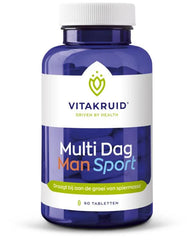 Vitakruid Multi Dag Man Sport 100% Vegan 90 Tabletten