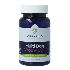 Vitakruid Multi Dag Vrouw 50+ 100% Vegan 30 Tabletten