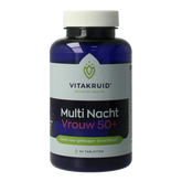 Vitakruid Multi Nacht Vrouw 50+ 100% Vegan 90 Tabletten