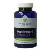 Vitakruid Multi Nacht Vrouw 50+ 100% Vegan 90 Tabletten