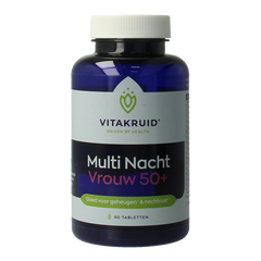 Vitakruid Multi Nacht Vrouw 50+ 100% Vegan 90 Tabletten