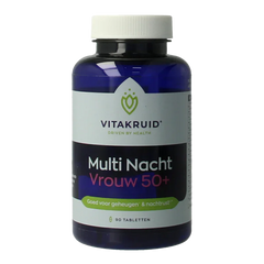 Vitakruid Multi Nacht Vrouw 50+ 100% Vegan 90 Tabletten