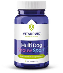 Vitakruid Multi Dag Vrouw Sport 100% Vegan 30 Tabletten