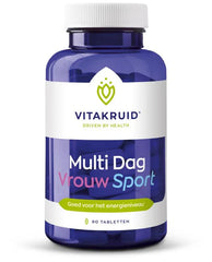Vitakruid Multi Dag Vrouw Sport 100% Vegan 90 Tabletten