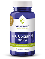 Vitakruid Co-enzym Q10 Ubiquinol actieve vorm Kaneka 100 mg 90 Vegetarische capsules