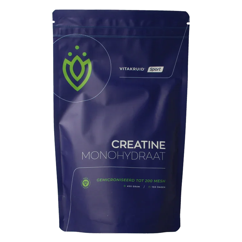 Vitakruid Creatine Monohydraat gemicroniseerd tot 200 mesh 450 Gram