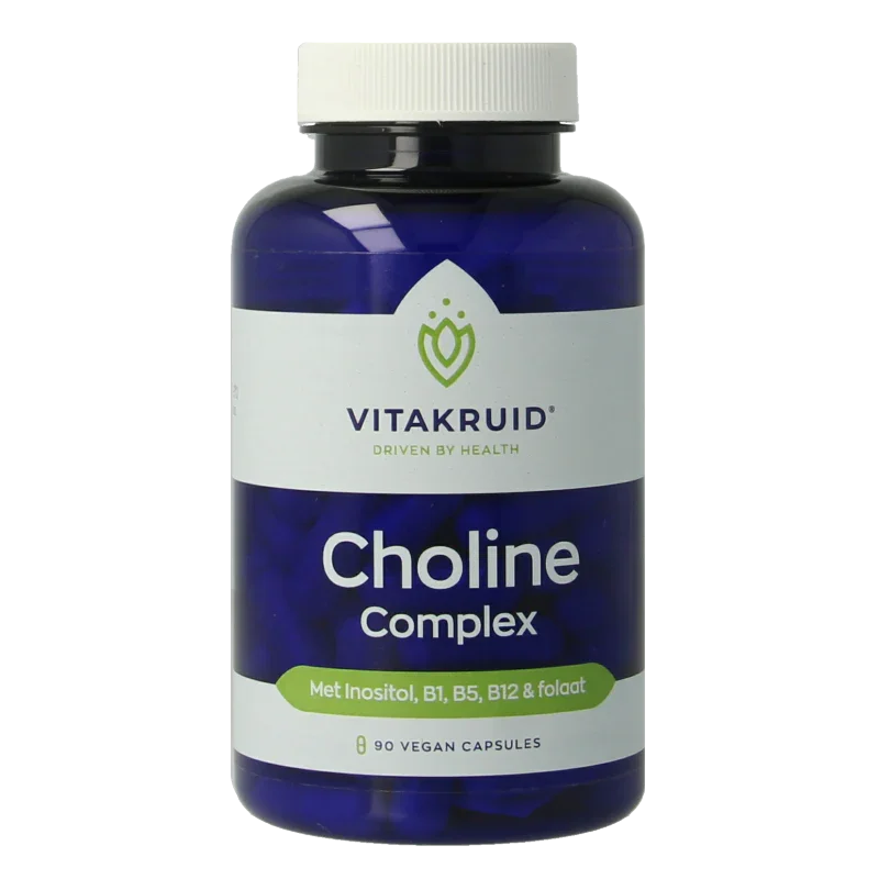 Vitakruid Choline Complex met Inositol, B1, B5, B12 & Folaat 90 Vegetarische capsules