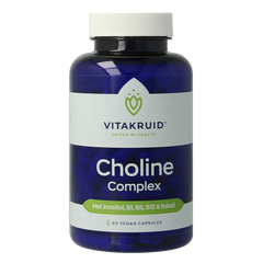 Vitakruid Choline Complex met Inositol, B1, B5, B12 & Folaat 90 Vegetarische capsules