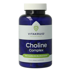 Vitakruid Choline Complex met Inositol, B1, B5, B12 & Folaat 90 Vegetarische capsules