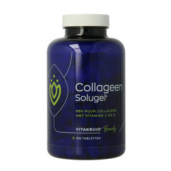 Vitakruid Collageen solugel tabletten met vitamine C en D 150 Tabletten