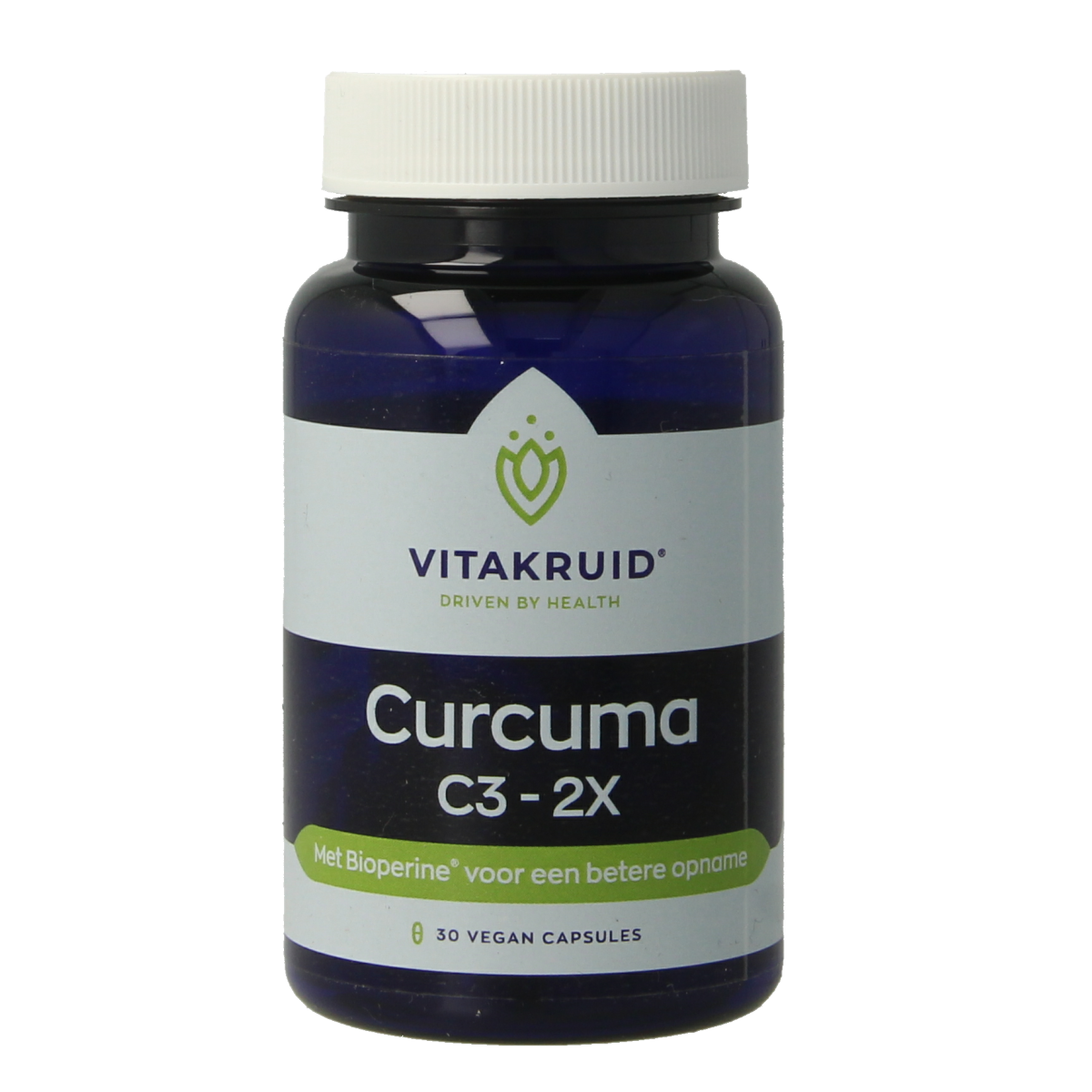 Vitakruid Curcuma C3-2X (95% curcuminoiden) met Bioperine 30.00 Vegetarische capsules