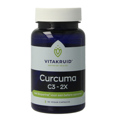 Vitakruid Curcuma C3-2X (95% curcuminoiden) met Bioperine 30.00 Vegetarische capsules