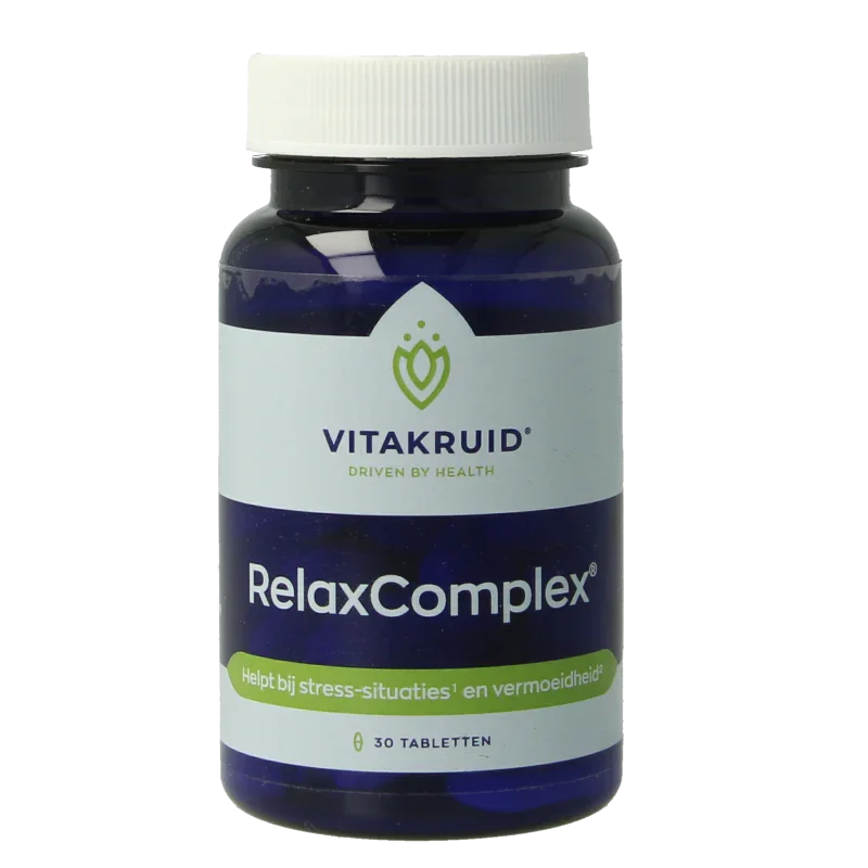 Vitakruid RelaxComplex oa Magnesium Tauraat & Vitamine D3 30 Tabletten