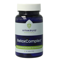 Vitakruid RelaxComplex oa Magnesium Tauraat & Vitamine D3 30 Tabletten