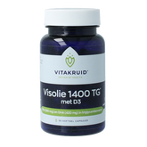 Vitakruid Visolie 1400 TG Triglyceriden met D3 30 Softgels
