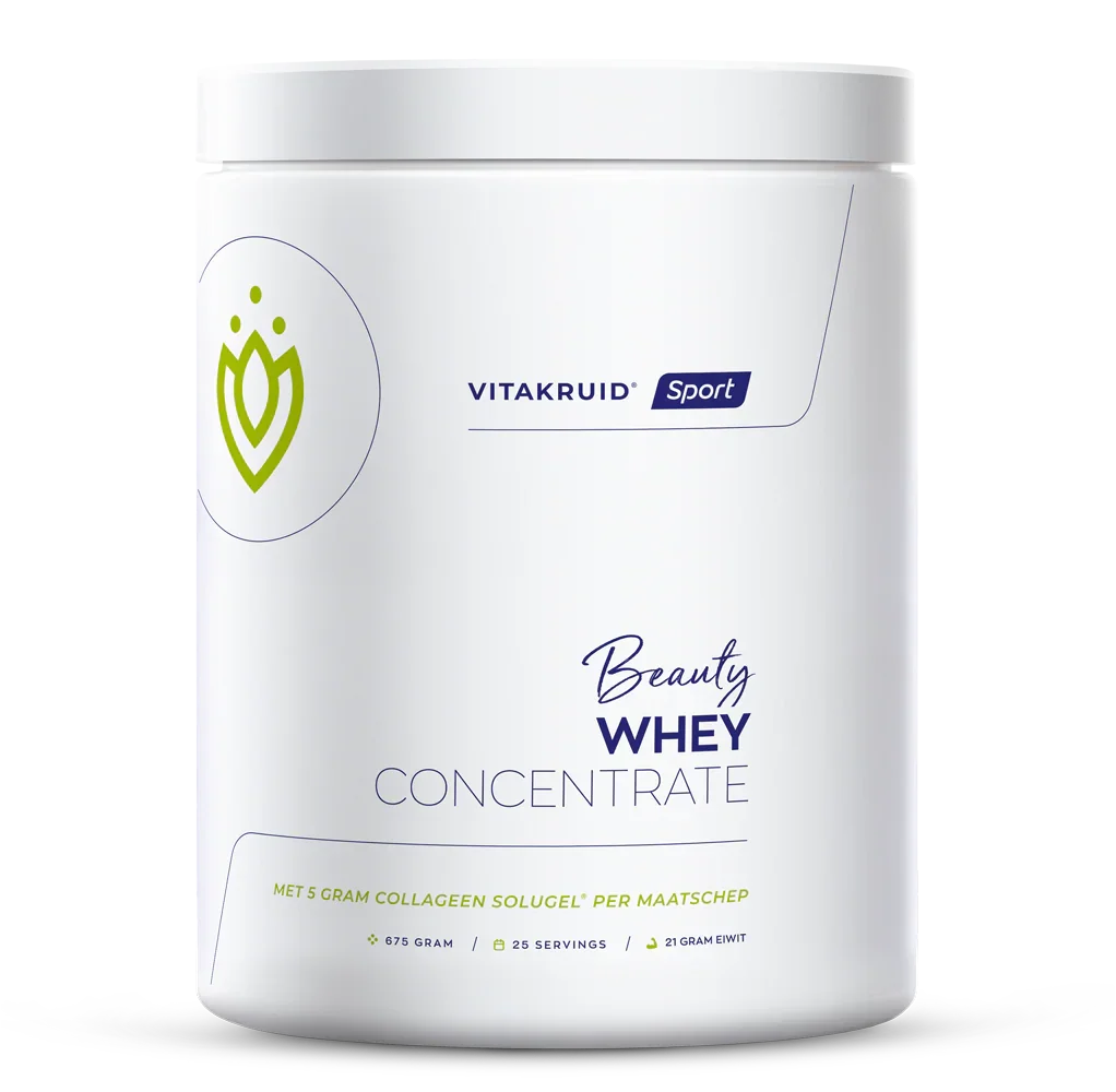 Vitakruid Beauty Whey protein met 5 gr Collageen Solugel 675 Gram