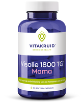 Vitakruid Visolie 1800 TG mama triglyceriden met D3 90 Softgels