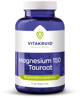 Vitakruid Magnesium 150 Tauraat met vitamine B6 (P-5-P) 90.00 Tabletten