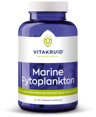 Vitakruid Marine fytoplankton met oa klamath, wakame extract 120 Vegetarische capsules