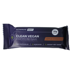 Vitakruid Clean vegan protein bar - apple cinnamon 1 Stuks