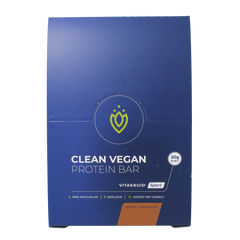 Vitakruid Clean vegan protein bar - apple cinnamon 12.00 Stuks