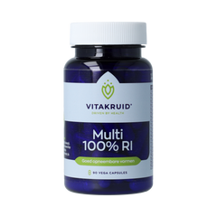 Vitakruid Multi 100% RI met goed opneembare vormen 90.00 Vegetarische capsules