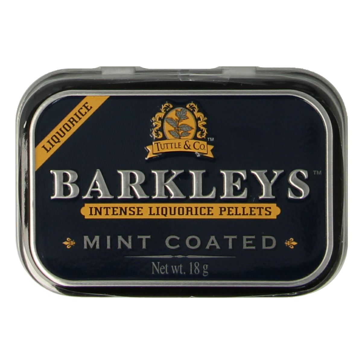 Barkleys Liquorice pellets mint coated 18.00 Gram