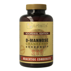 Artelle D-Mannose cranberry berendruif 220.00 Tabletten
