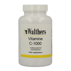 Walthers Vitamine C 1000 mg bioflav/rozenbottel 100.00 Tabletten