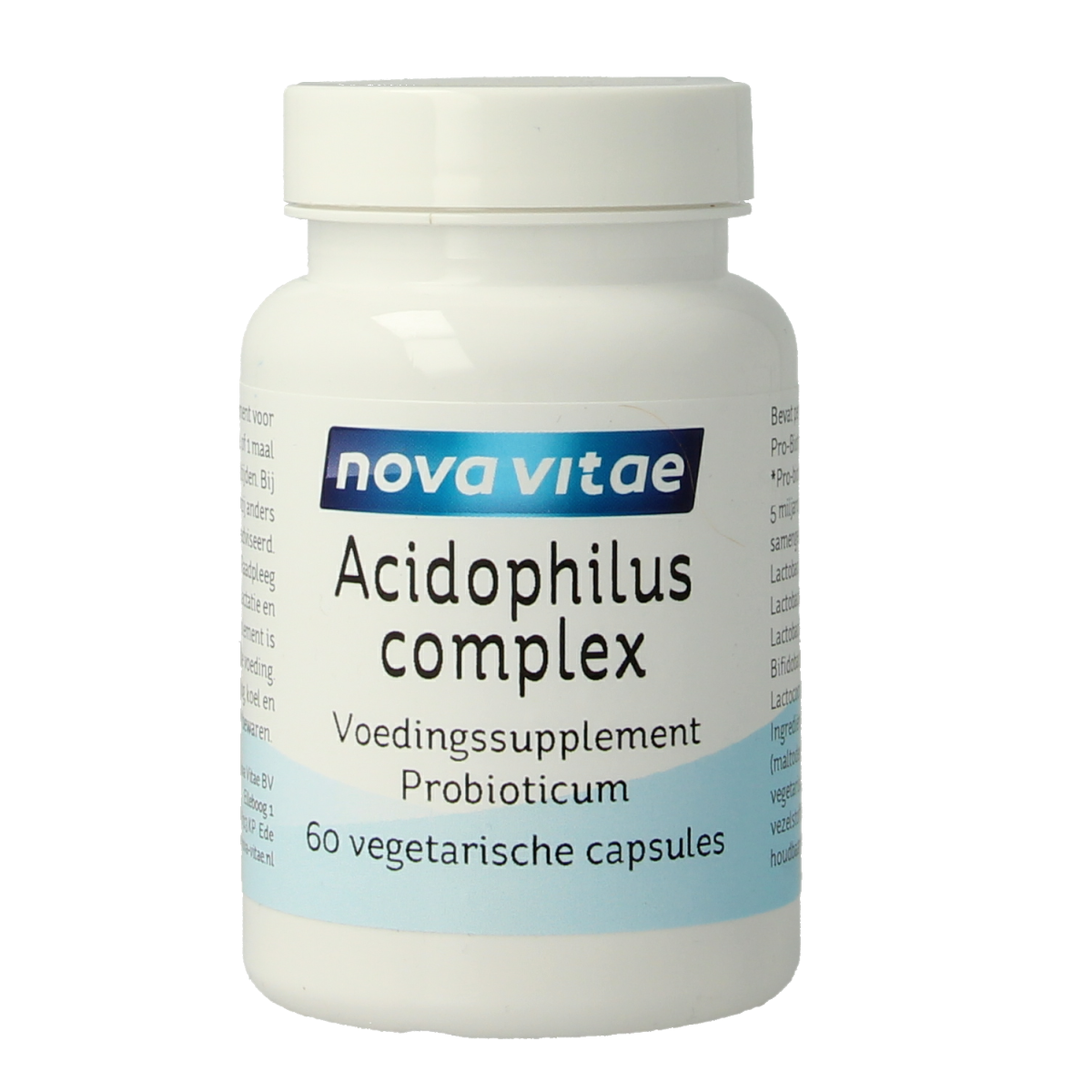 Nova Vitae Acidophilus complex 60.00 Vegetarische capsules