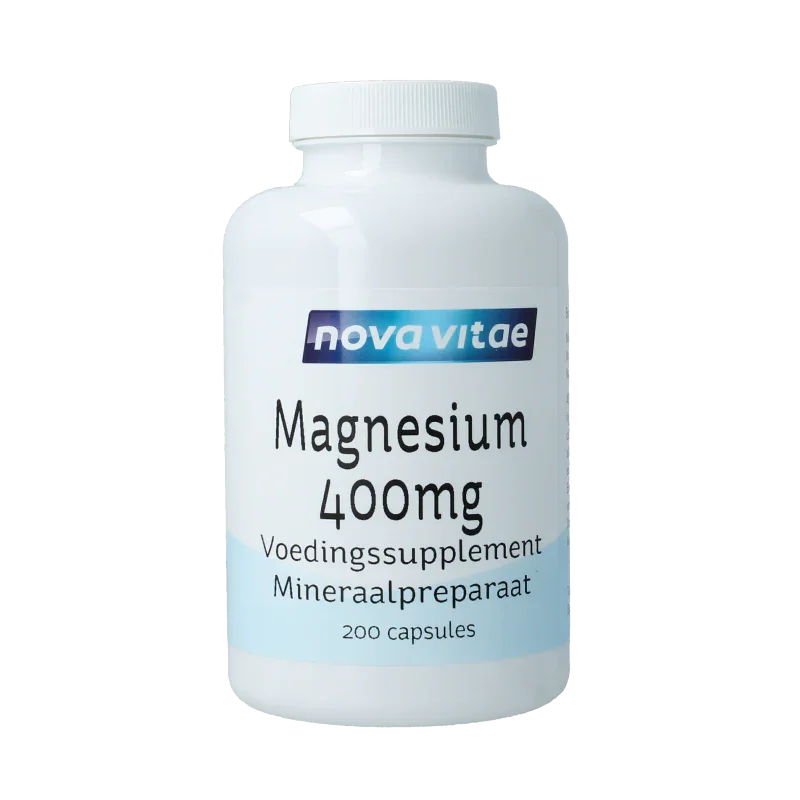 Nova Vitae Magnesium 400 mg 200 Vegetarische capsules