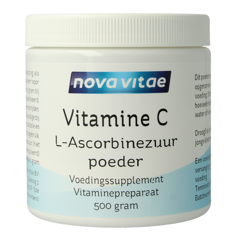Nova Vitae Vitamine C ascorbinezuur poeder 500.00 Gram