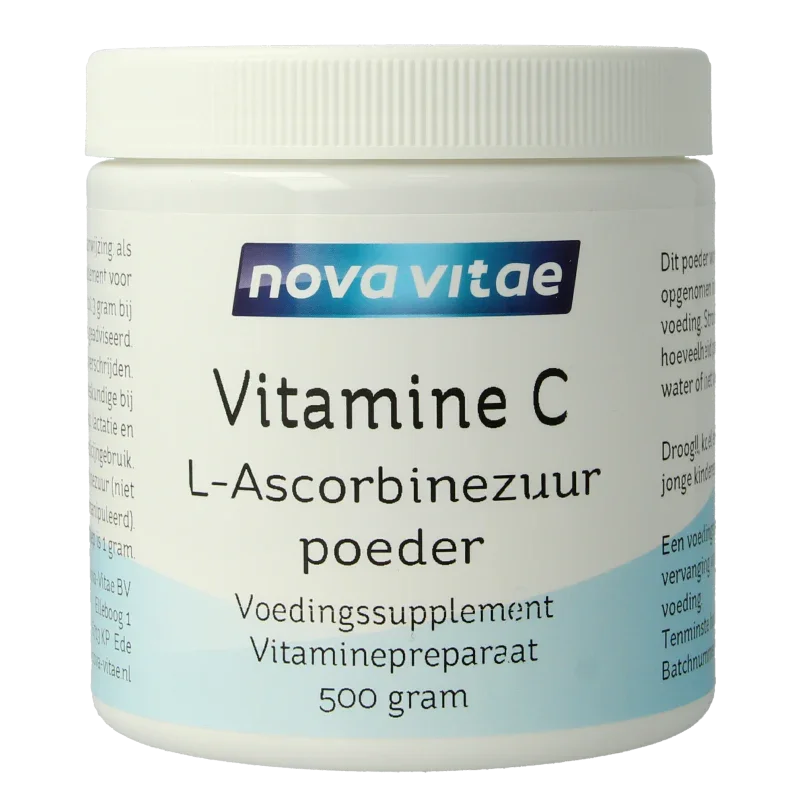 Nova Vitae Vitamine C ascorbinezuur poeder 500 Gram