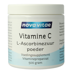 Nova Vitae Vitamine C ascorbinezuur poeder 500.00 Gram