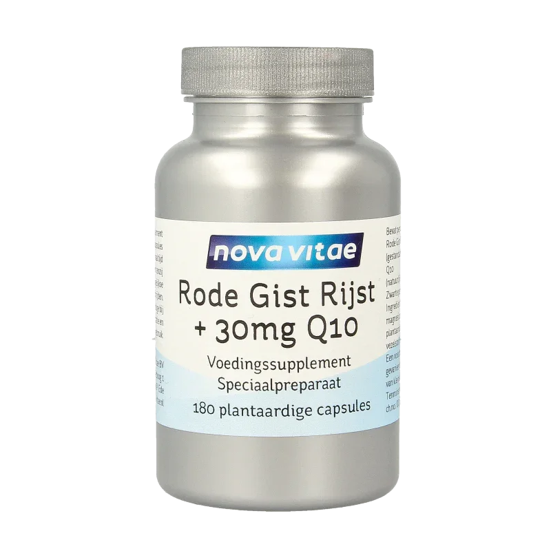 Nova Vitae Rode gist rijst + 30mg Q10 180 Vegetarische capsules