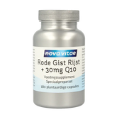 Nova Vitae Rode gist rijst + 30mg Q10 180 Vegetarische capsules