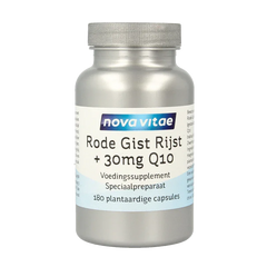 Nova Vitae Rode gist rijst + 30mg Q10 180 Vegetarische capsules