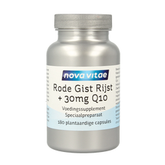 Nova Vitae Rode gist rijst + 30mg Q10 180.00 Vegetarische capsules