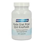 Nova Vitae Rode gist rijst + Q10 + knoflook 180 Vegetarische capsules