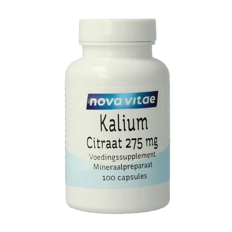 Nova Vitae Kalium citraat 275mg 100 Capsules