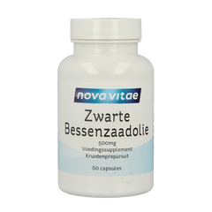 Nova Vitae Zwarte bessenzaad olie 60.00 Capsules