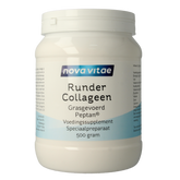 Nova Vitae Runder collageen gras gevoerd Peptan 500.00 Gram